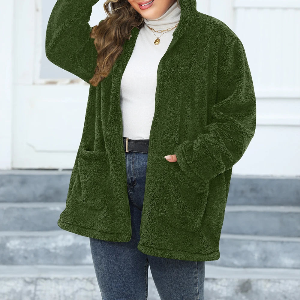 Manteau oversize à capuche