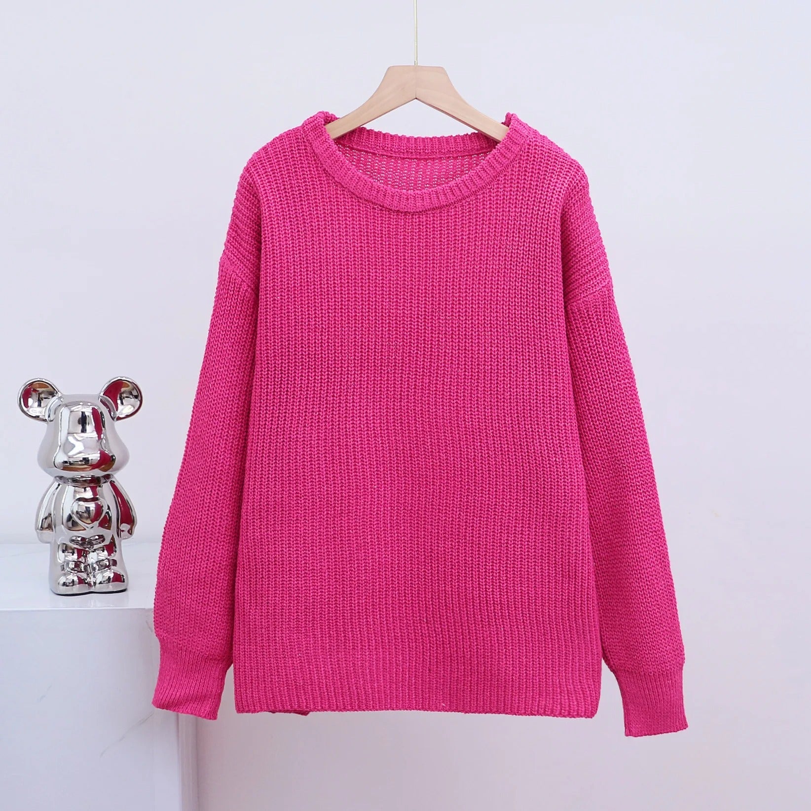 Pull tricoté oversize douillet