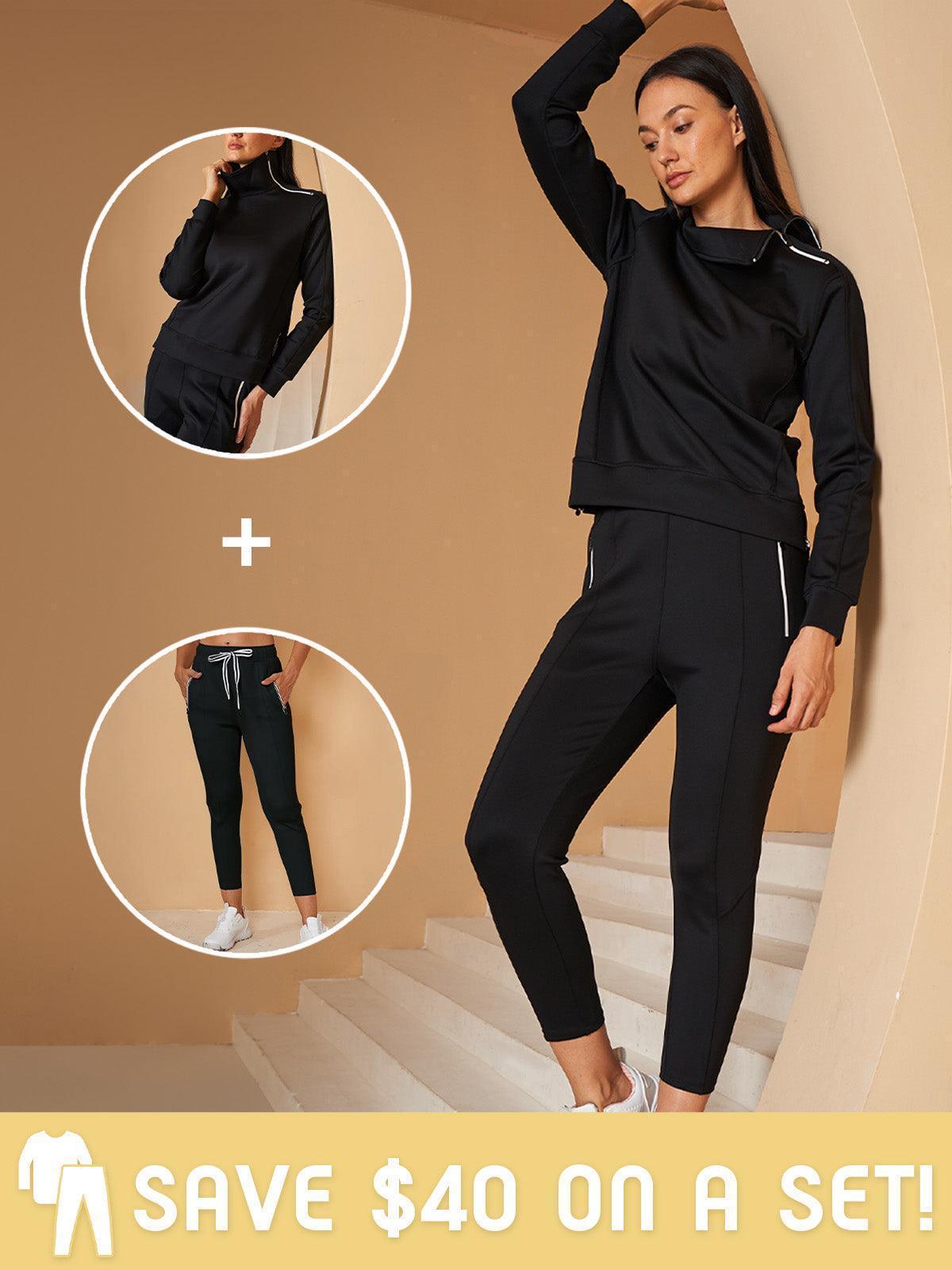 Basic Joggingcaprihosen mit Kordelzug