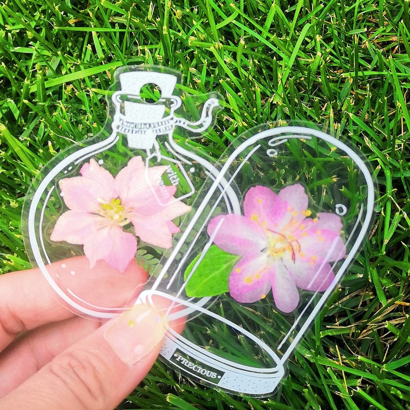 EverBloom Getrocknete Blumen Lesezeichen Set