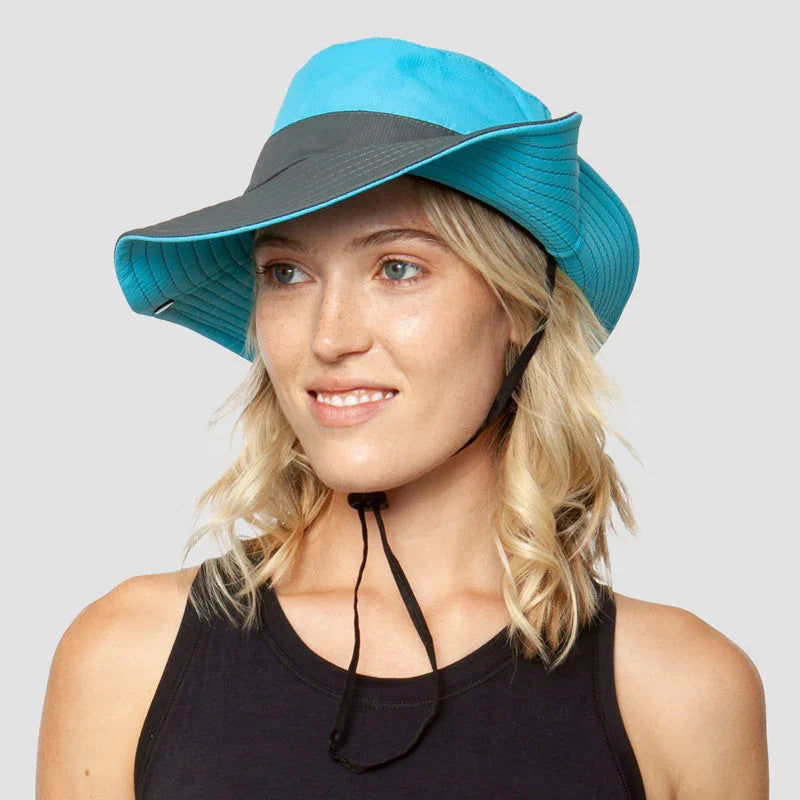 Chapeau de soleil pliable avec protection UV