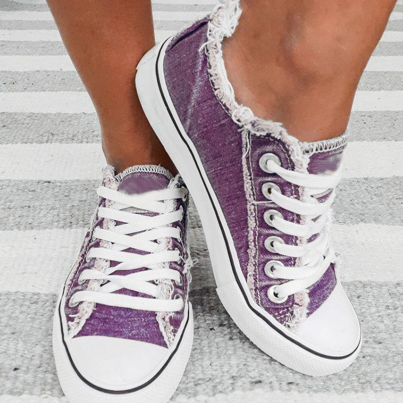 Comelyy Mode Allround-Casual-Flachschuhe aus Canvas