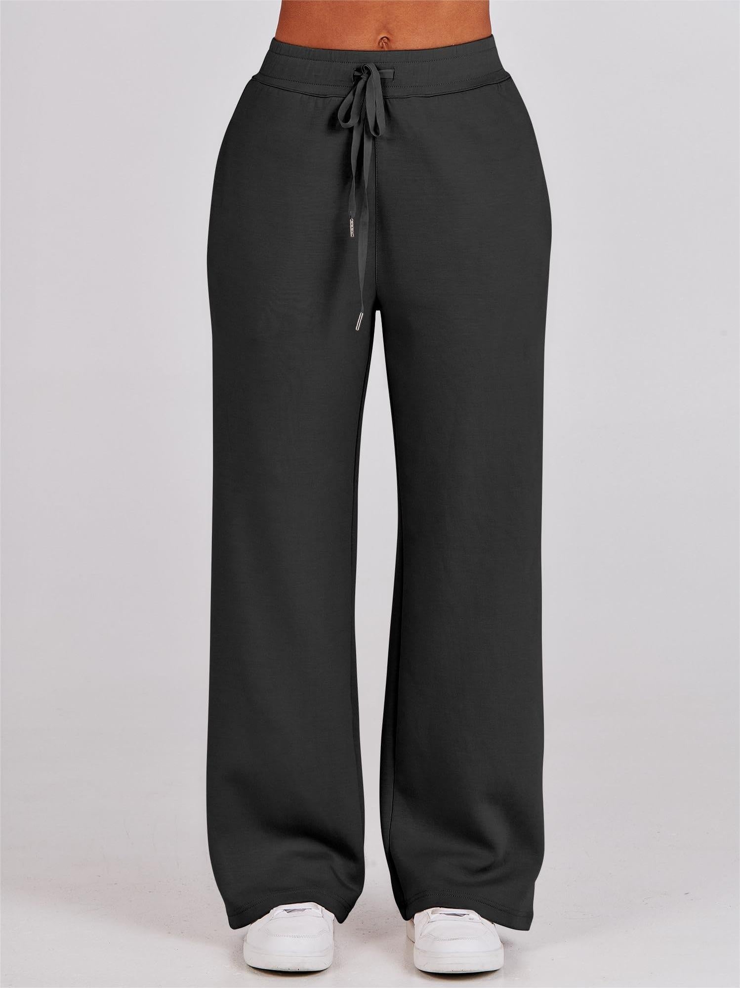 Navy - Half Zip Sweatshirt + Wide Leg Sweatpant Set