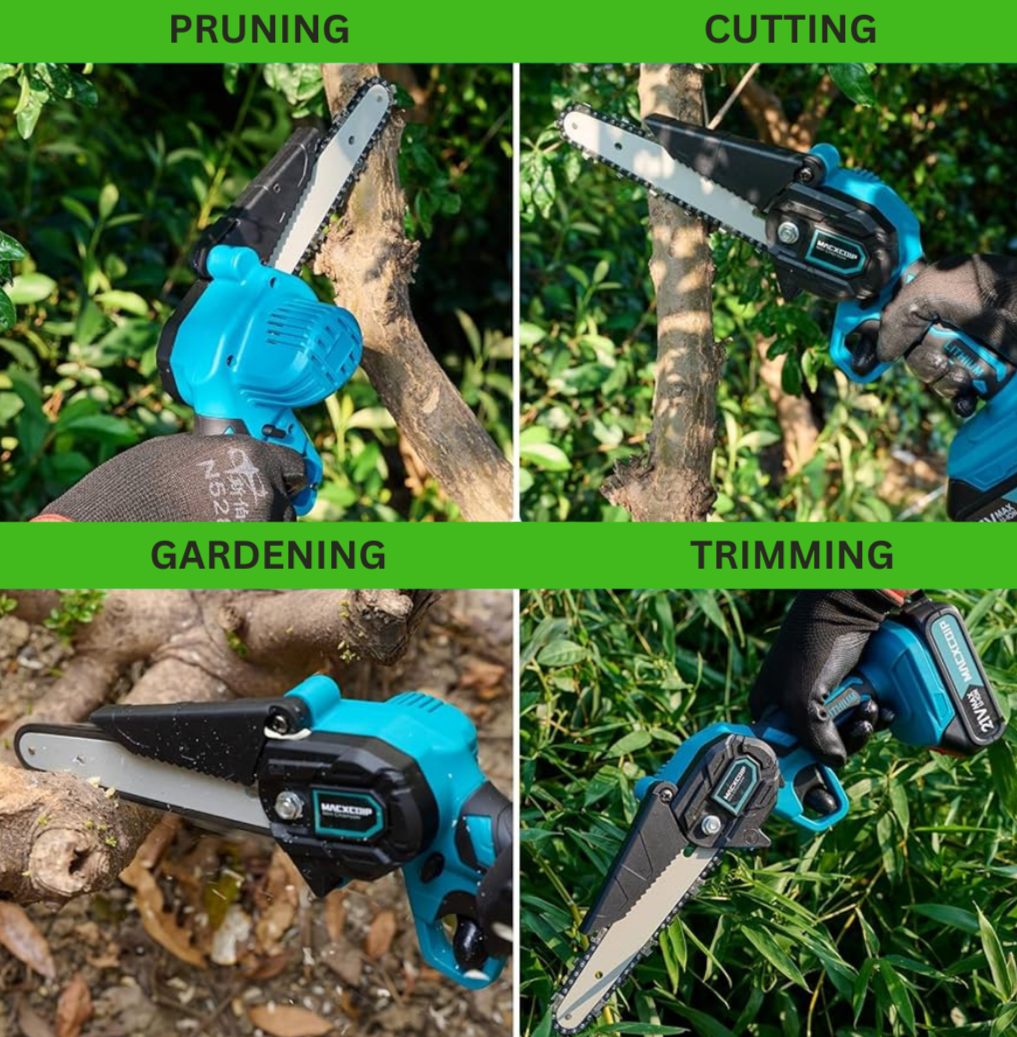 6" Cordless Electric Chainsaw (2 FREE Batteries)