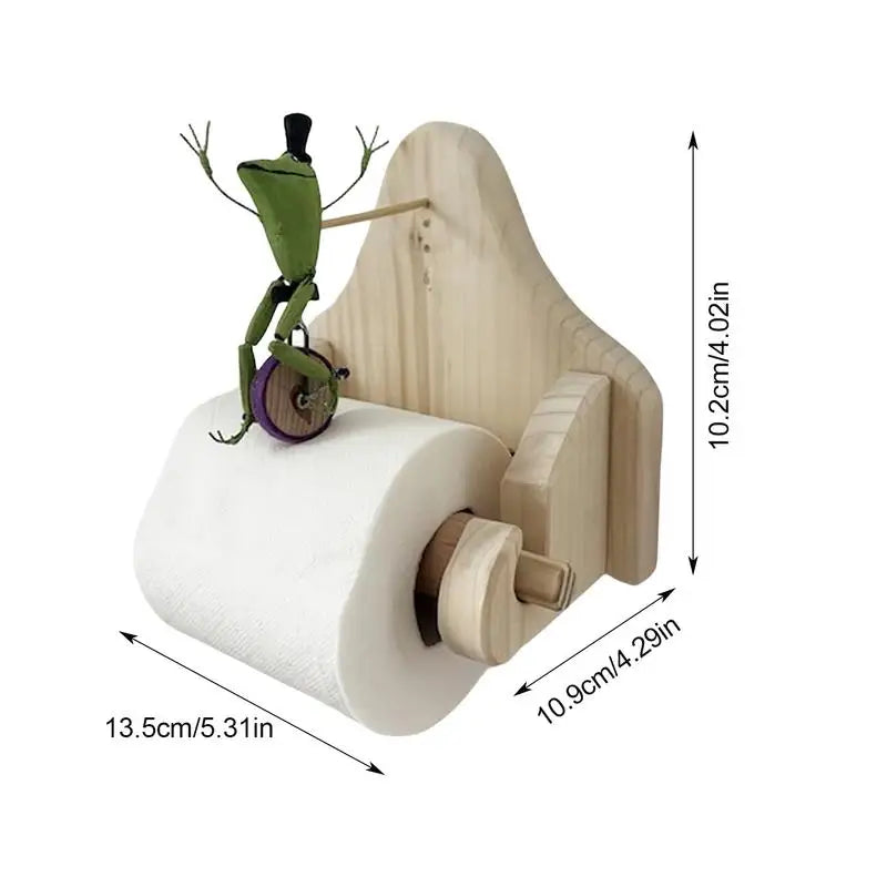 Support de papier toilette grenouille