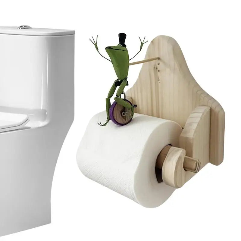 Support de papier toilette grenouille