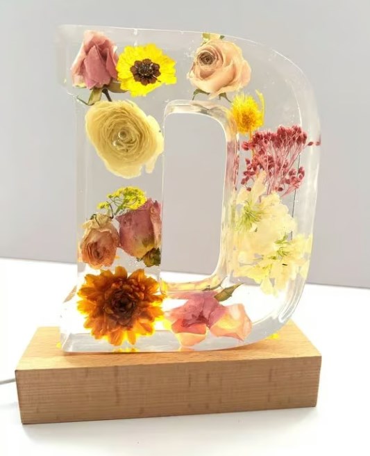 ResinBloom Blüten-Resin-Nachtlicht