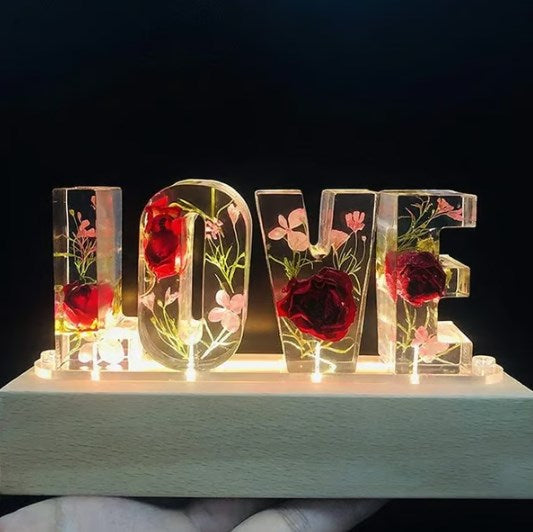 ResinBloom Blüten-Resin-Nachtlicht