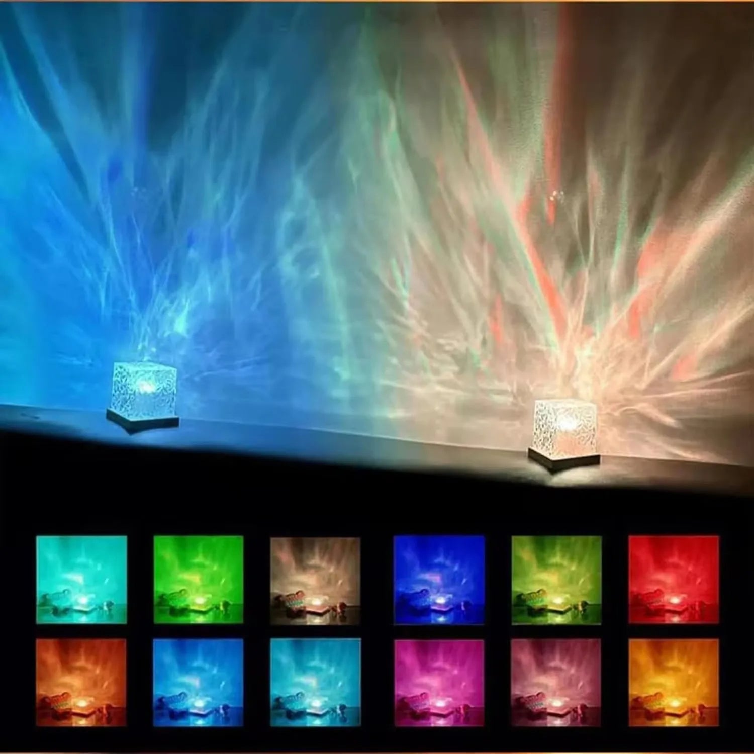 Lampe en cristal 16 couleurs