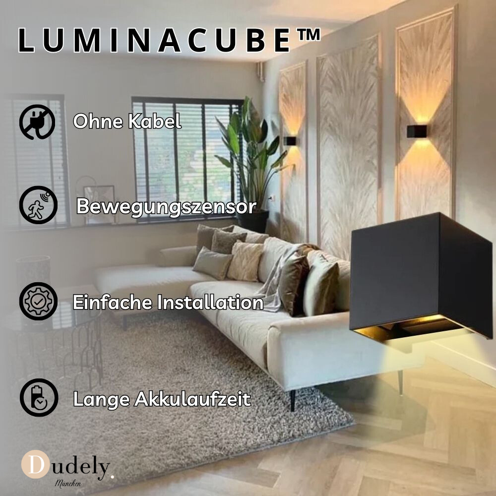 Luminacube | Lampe murale LED sans fil