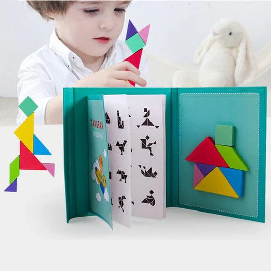 Tangram Lernmagnettafel für unterwegs