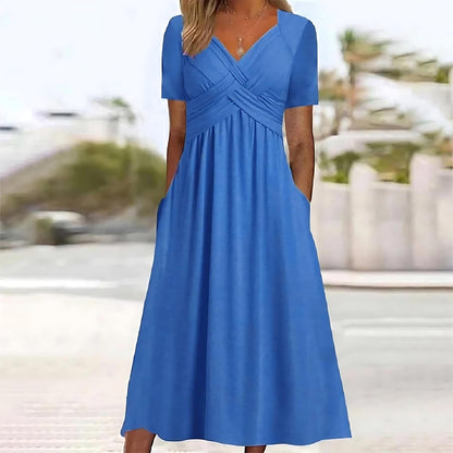 MAIKA – Figurbetontes Midikleid mit Bauchabdeckung