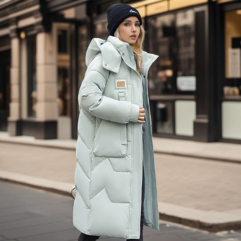 Manteau d'hiver à capuche amovible