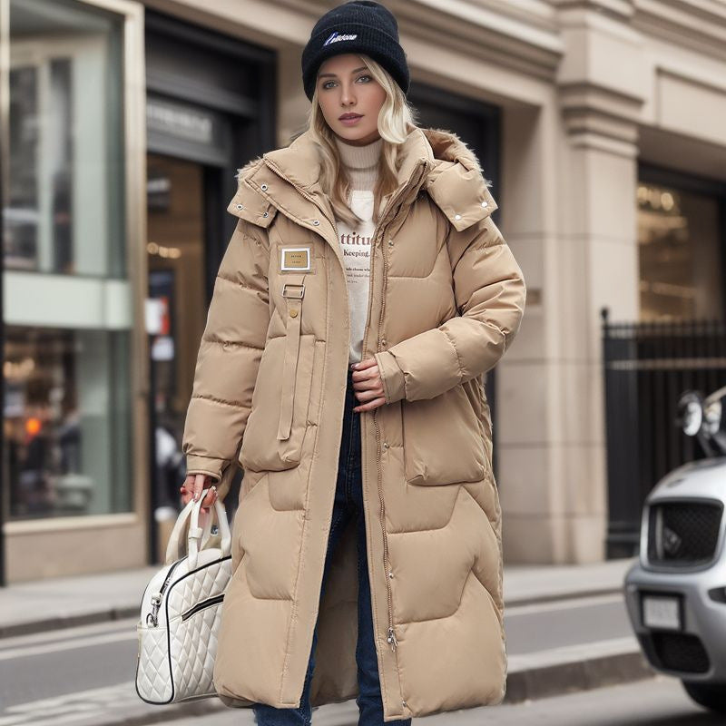 Manteau d'hiver à capuche amovible