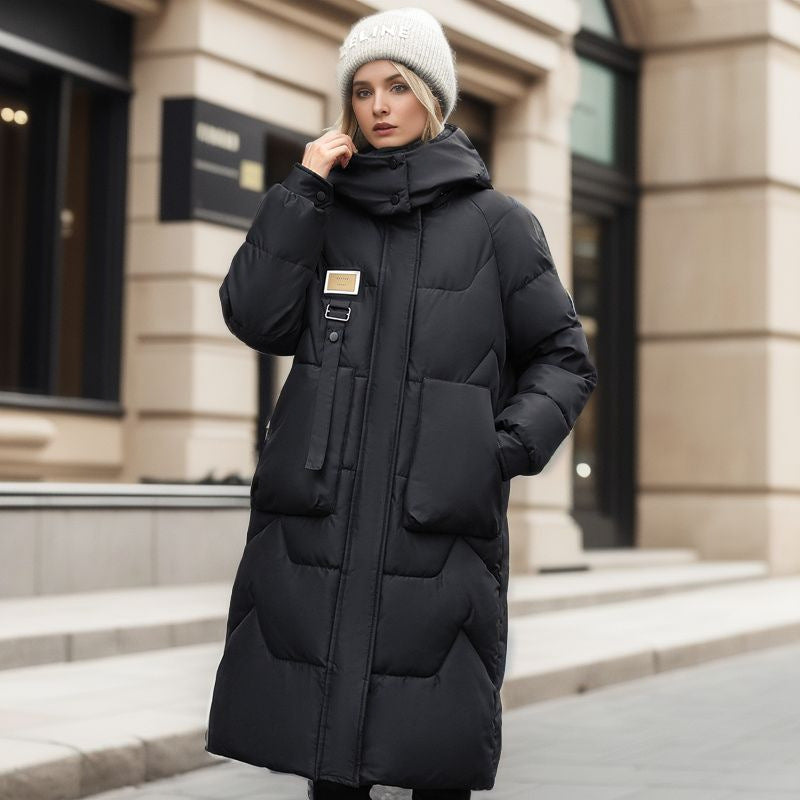 Manteau d'hiver à capuche amovible