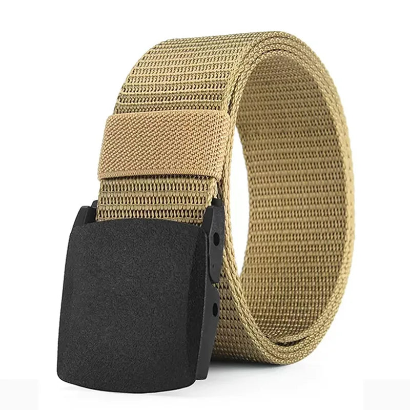 Herren Taktischer Gürtel Schwarz Nylon