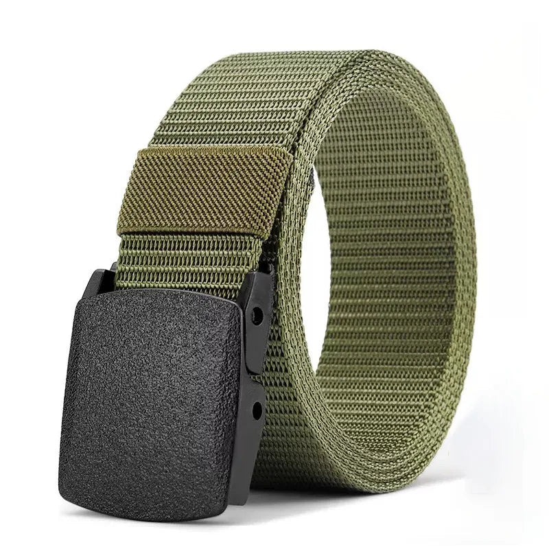 Herren Taktischer Gürtel Schwarz Nylon