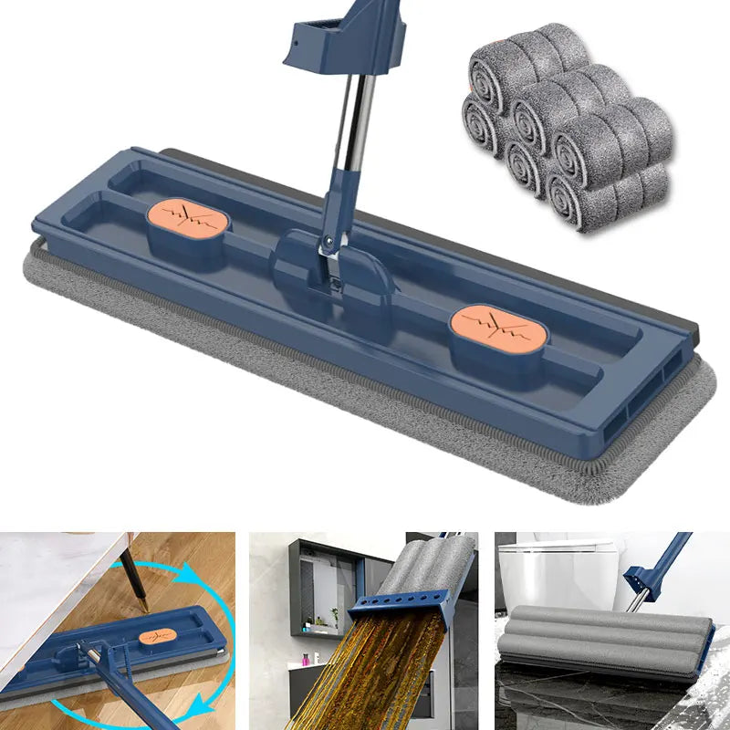 Self-standing Slide microfibre floor mop