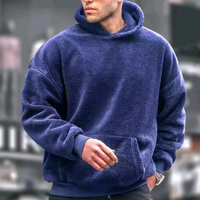 Fleece-Kapuzenpullover für Herren