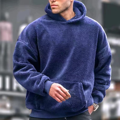 Fleece-Kapuzenpullover für Herren