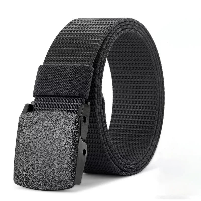 Herren Taktischer Gürtel Schwarz Nylon