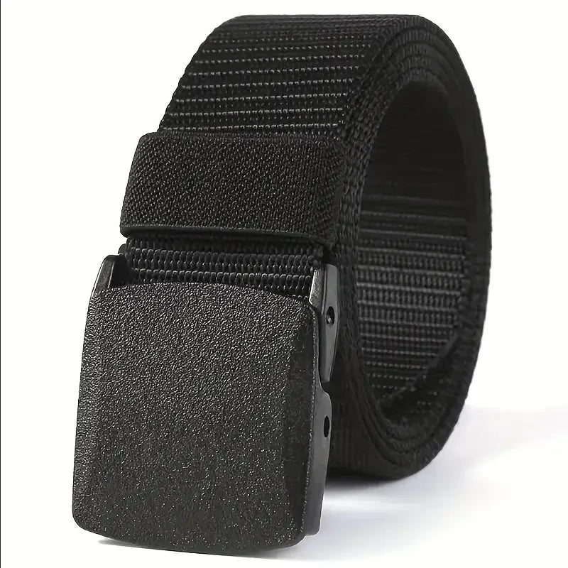 Herren Taktischer Gürtel Schwarz Nylon