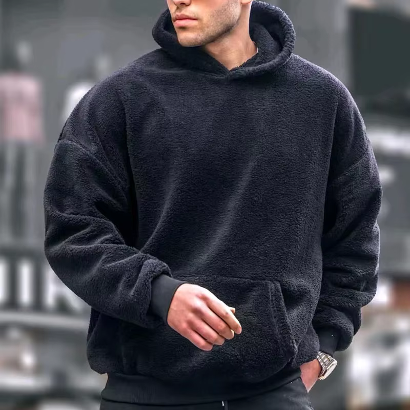 Fleece-Kapuzenpullover für Herren