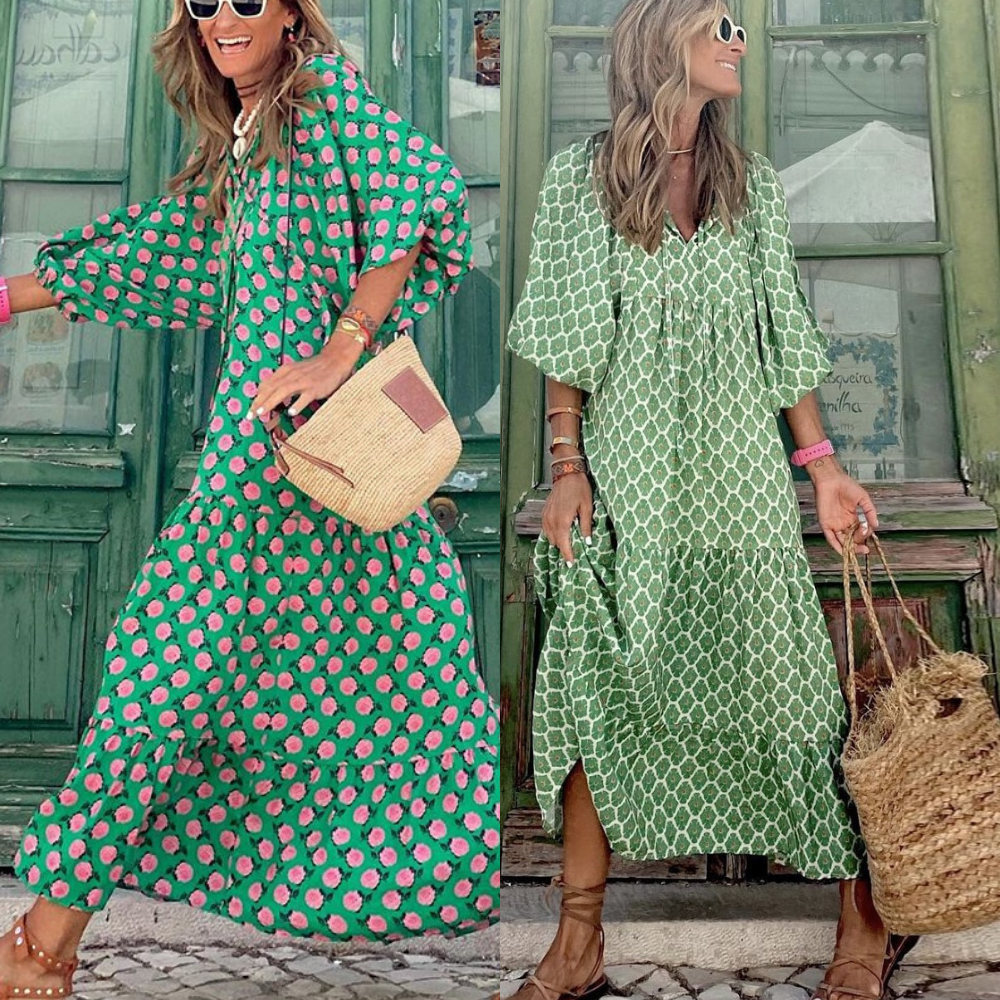 Robe d'été verte