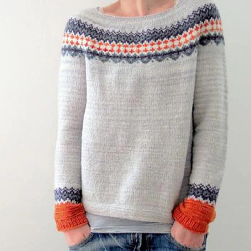 Pull à tricoter vintage pour les femmes