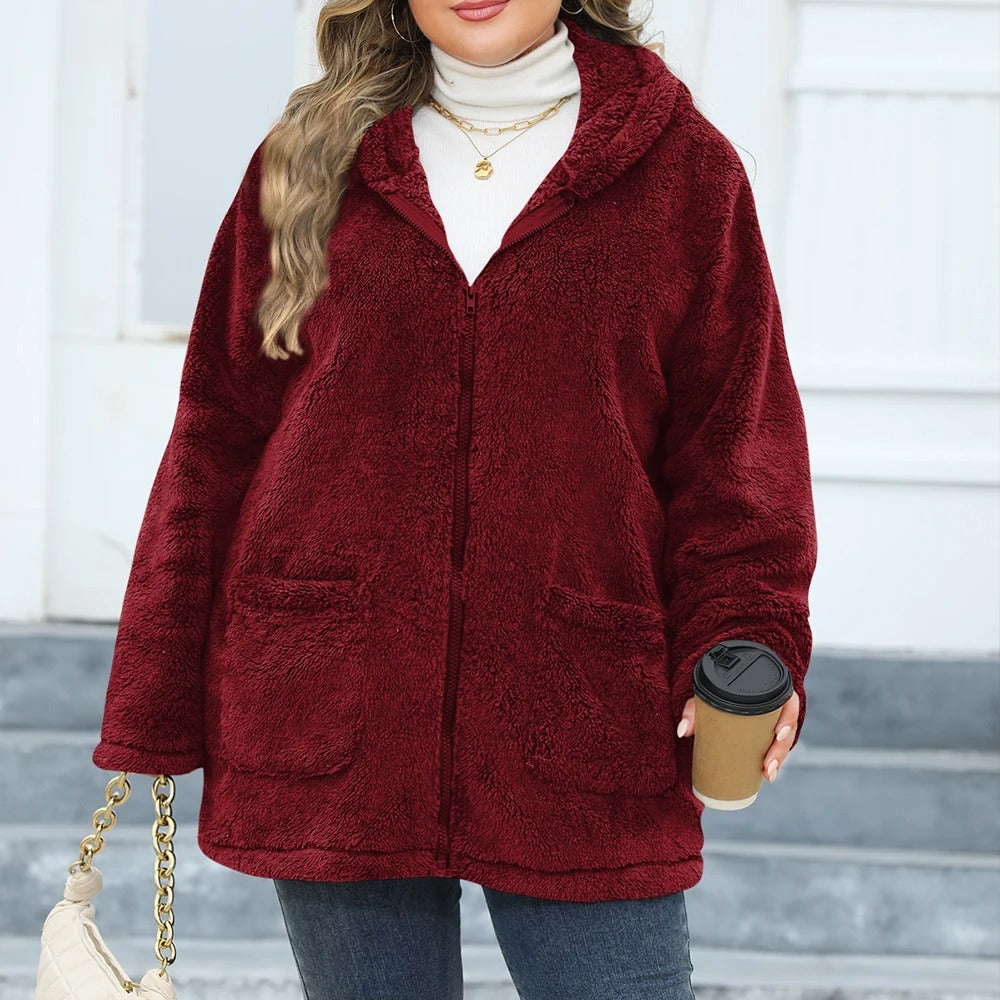 Manteau oversize à capuche