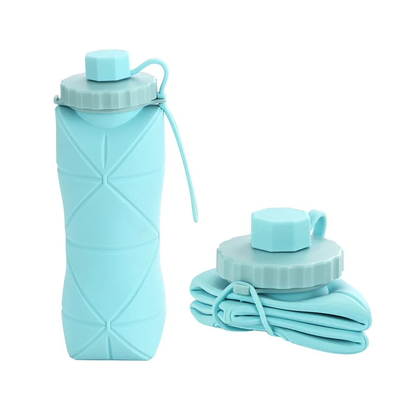 Bouteille pliante en silicone de 600 ml