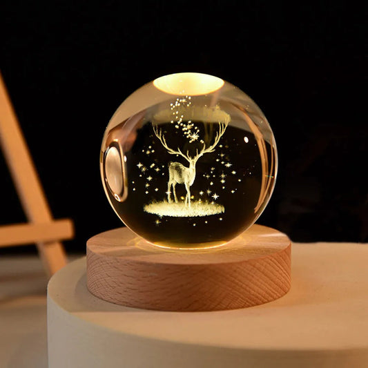 USB LED - Kristallball Lampe