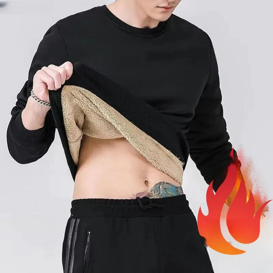 Winterpullover mit Fleecefutter für Männer