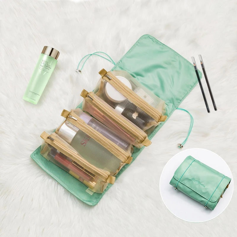 Sac de maquillage amovible et pliable 4 en 1