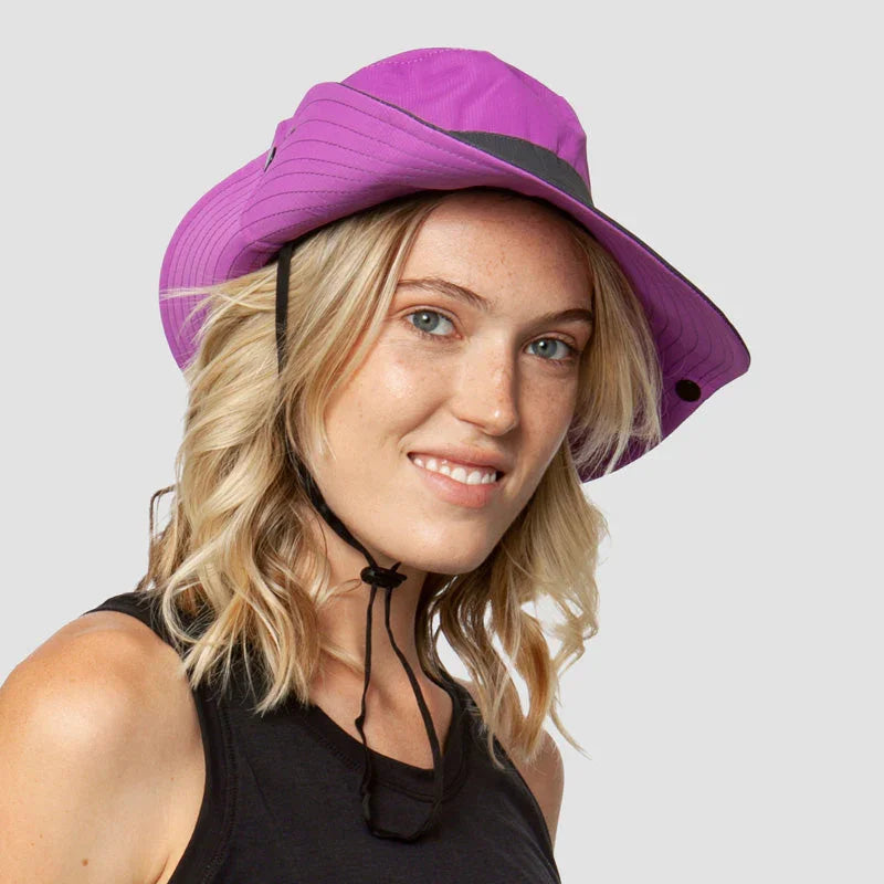 Chapeau de soleil pliable avec protection UV