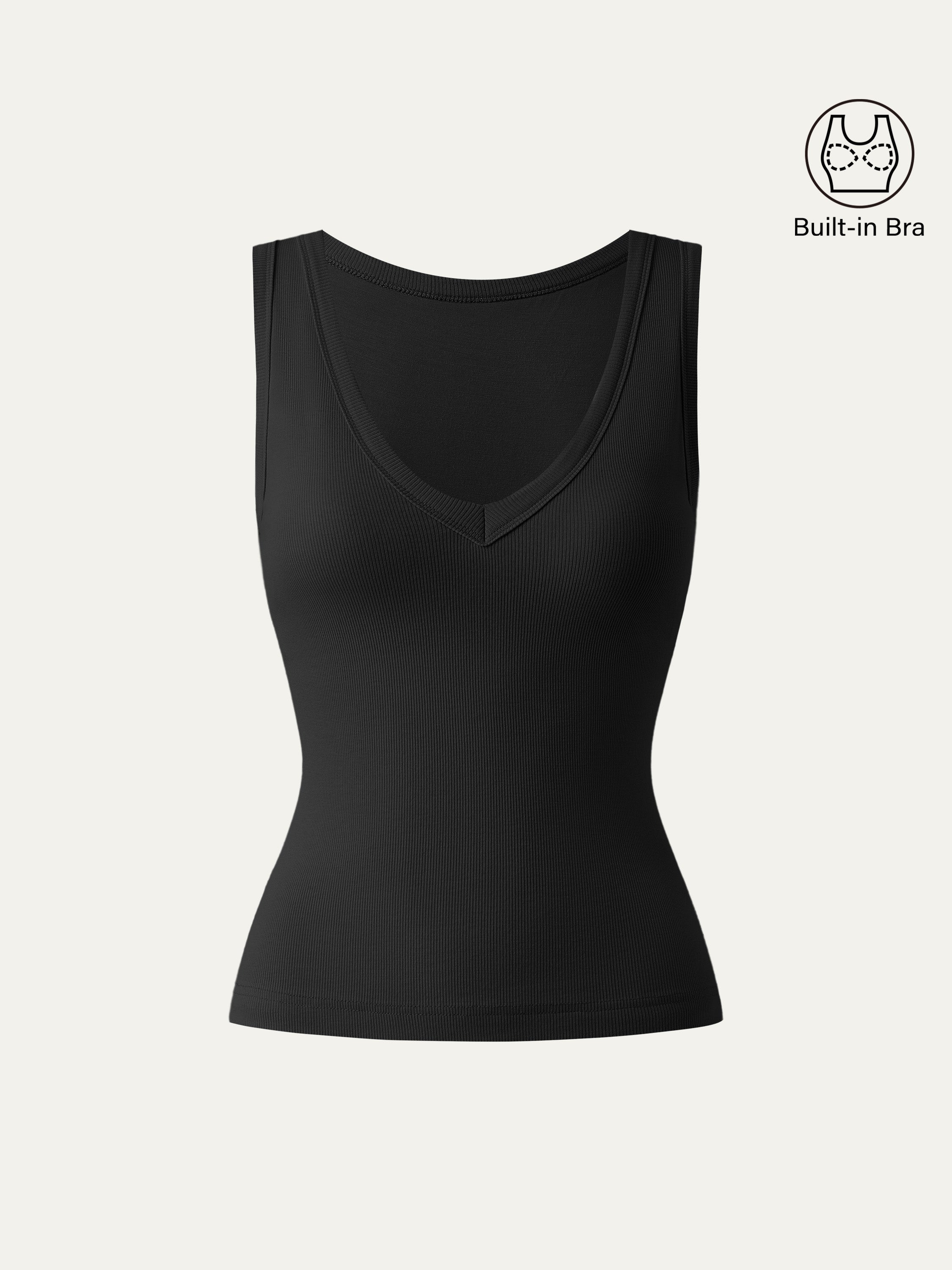 Dehnbare V-Ausschnitt Baumwoll Neue Luftige Brami Tanktop