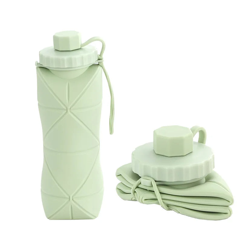 Bouteille pliante en silicone de 600 ml