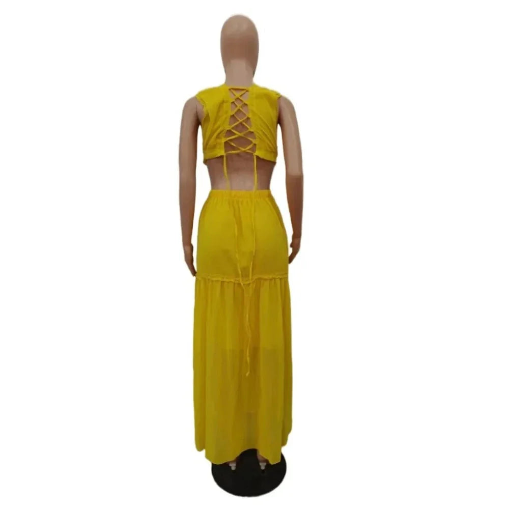 Glänzendes Glamour Kleid V-Ausschnitt