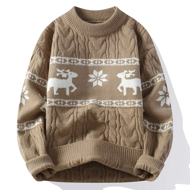 Pull de Noël avec un motif de cerf