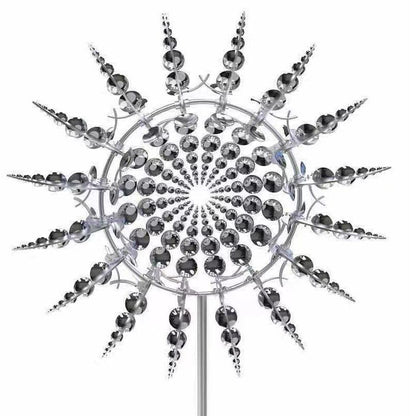BreezyMetal Charm – Magische Windmühle aus Metall für den Garten