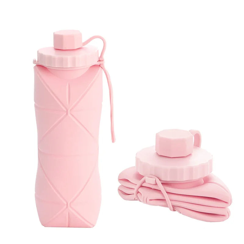 Bouteille pliante en silicone de 600 ml