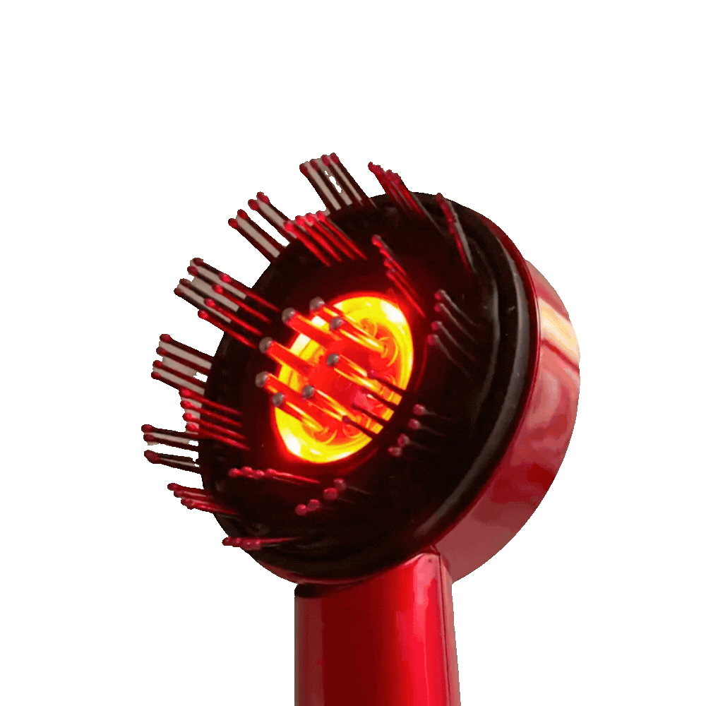 Vibrationsbürste für die Kopfhaut mit Pflegeöl