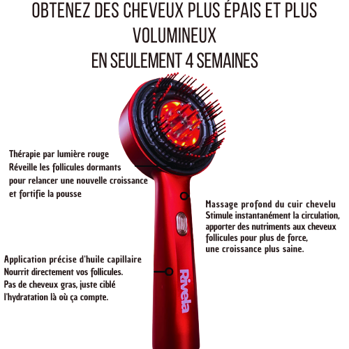 Vibrationsbürste für die Kopfhaut mit Pflegeöl