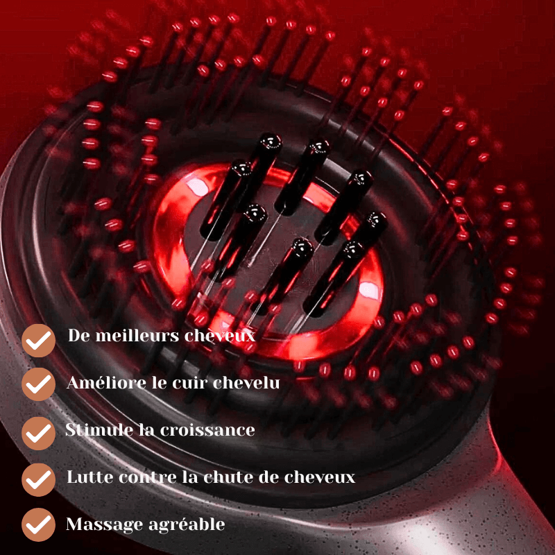 Vibrationsbürste für die Kopfhaut mit Pflegeöl