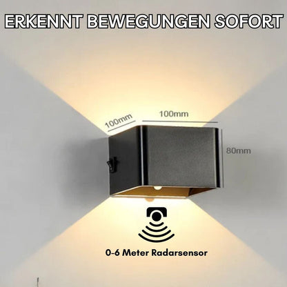 LuminaCube™ – Kabellose LED-Wandlampe mit Bewegungssensor